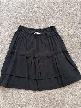 Abercrombie & Fitch Black Tiered Skirt